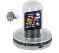 Glow Tube Smart Clock with For Wifi for Automatic Date Time Update Digital Display Touch Alarm and Software Upgrade with Serial Port Support