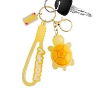 Glow Turtle Keychain - 5cm Marine Animal Pendant, Little Charm Keyring | Backpack Purses Bags Decoration Fun Gift Accessories for Kids Teens Women Party Souvenir Collectible