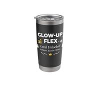 Glow-Up Flex Level Unlocked Personal Evolution Stainless Steel Insulated Tumbler