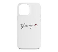 Glow up handwritten typography with a Heart Gift Case for iPhone 13 Pro Max