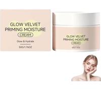 Glow Velvet Priming Moisture Cream,Long-Lasting Moisturizes and Softens Skin,Pore Blurring and Lasting Makeup,For Soft Radiant Skin,Smooth Fine Lines