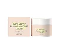 Glow Velvet Priming Moisture Cream, Natural Hydrating Makeup Base, Moisturizing & Nourishing Skincare For Soft Radiant Skin, Pore Blurring and Lasting Makeup, Delicate Clear Tone (1)