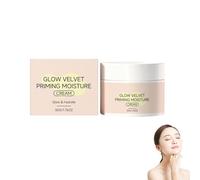 Glow Velvet Priming Moisture Cream - Pore Blurring and Makeup Gripping Primer | Hydrating Korean Skin Care Face Primer for All Skin Types | Velvety Finish, All-Day Makeup Lock (1 Piece)