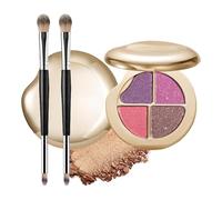 Glow Wardrobe Eye & Cheek Palette - Eyeshadow and Highlighter Makeup, Waterproof Long-Lasting Makeup Palette for Shading, Highlighting & Defining The Face, Blends Easily, Create A Natural Look (#06)
