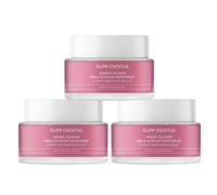 Glowcocktail London 3 X Marine Collagen Firm & Glow Day Moisturiser 50Ml In Pink Pink 150ml