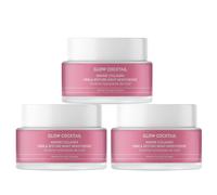 Glowcocktail London 3 X Marine Collagen Firm & Restore Night Moisturiser 50Ml In Pink Pink 150ml