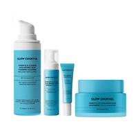 Glowcocktail London Hydrate & Lift Hyaluronic Acid Moisturizer 50Ml + Hydrate & Plump Hyaluronic Acid Serum 30Ml + Hydrate & Brighten Hyaluronic Acid Eye Cream 15Ml + Hydrate & Cleanse Hyaluronic Acid