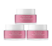 GlowCocktail London Women's 3 x Marine collagen firm & restore night moisturiser 50ml in Pink | Size: 150ml GlowCocktail London Pink 150ml