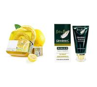 Glowderm C Brightening Cream & Lemon Herbal Soap - Pack of 2 | Advanced Skin Glow & Oil Control Combo | Vitamin C Enriched Formula | Natural Lemon Extract for Acne, Pigmentation & Tan Removal