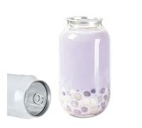 Glowdora 55mm Empty Plastic Bottles For Can Sealer Machine, Pet Soda Cans With Lids, 250ml 330ml 500ml Juice & Smoothie Containers, Commercial Boba Bottles Bulk 100/300ct 500ml(100sets)