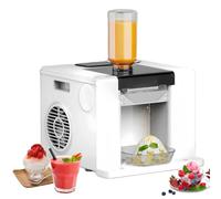 Glowdora Commercial Automatic Shaved Ice Machine, Electric Ice Crusher, Ice Snow Machine, Electric Shaved Ice Machine, Self Cleaning Function, Suitable For Restaurants And Parties, Etc. White