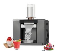 Glowdora Commercial Automatic Shaved Ice Machine, Electric Ice Crusher, Ice Snow Machine, Electric Shaved Ice Machine, Self Cleaning Function, Suitable For Restaurants And Parties, Etc. Grey