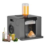 Glowdora Commercial Large Capacity/Electric Snowflake Ice Machine, Efficiencys Ice Crushing 60kg/Day, Self Cleaning Function, Suitable For Dining Cars, Bars, And Home Use (White/Black) Grey