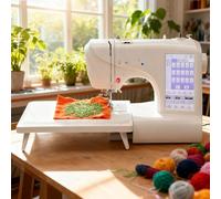 Glowdora Small Sewing Machine For Beginners, Embroidery Machine: Sewing Machine With Led Light, 7" Touch Screen, 158 Built-In Patterns, Easy-To-Use For Home And Diy Projects