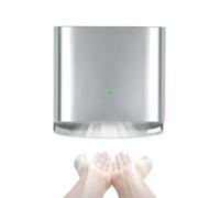 Glowdora Space-Saving Hand Dryer For Small Bathrooms, 1250w High-Speed Commercial Hand Dryer, >80m/S Wind & 8-10 Second Dry Time, Great For Home, Apartment, Cafe, Office & Public Settings Silver