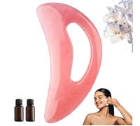 Glowflow Body Gua Sha, Body Scraper, Large Resin GuaSha Cellulite Massage Tool for Legs, Back, Shoulders, Glutes (Pink)
