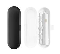 glowgare 2Pcs Electric Toothbrush Travel Case, Hard Shell Electric Toothbrush Case Fits 1 Handle and 2 Heads, Lightweight & Portable Toothbrush Case for Oral B & Philips Sonicare