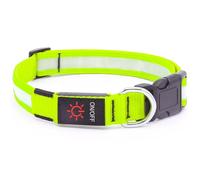 Glowguard Dog Collar, Light Up og Collar, Multicolor Led og ollar, Usb-C Rechargeable Reflective Glow ollar, For Night Walking (Green,XS)