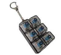 Glowing 6 Button Keyboard Tester Mini Finger Press