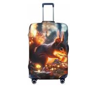 Glowing Autumn Squirrel Travel Luggage Covers - Elasticity Suitcase Covers Protector for Luggage 18-32 Inch