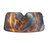 Glowing Bears Windshield Cover Folding heatshield Design automaticas para Autos