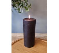 Glowing Bee Natural Handmade Pillar Beeswax Candle 390g 150x60mm - 60hr Burn (1pc) (Black)