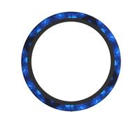 Glowing Blueprint Printed Steering Wheel Cover, Environmentally Friendly and Durable, Suitable for Most Cars, SUVs, ATVs, Trucks WZYCWB