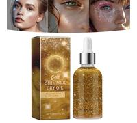 Glowing Body Shimmer Dry Oil,Face & Body Glow Shimmer Lotion Radiance All In One Makeup