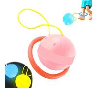Glowing Bouncing Ball,Ankle Skipping Toy with Bouncy Ball,Luminous Legged Jumpi Jump Ball,Flashing Swinging Glowing