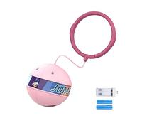 Glowing Bouncing Ball,Bouncy Balls Space Bouncy Balls,Kids Tattoos Bouncy Balls Keychains,Flashing Jump Ring Glowing Jumping Ball Skip Ball,Skip Ball Ankle Skip Ball Indoor Outdoor Toy (Pink)