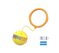 Glowing Bouncing Ball,Bouncy Balls Space Bouncy Balls,Kids Tattoos Bouncy Balls Keychains,Flashing Jump Ring Glowing Jumping Ball Skip Ball,Skip Ball Ankle Skip Ball Indoor Outdoor Toy (Yellow)