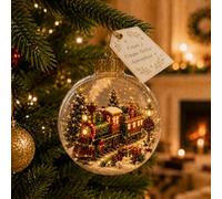 Glowing Christmas Story Ornament - Light-Up Mini Holiday Scene (1PCS-C)