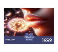 Glowing Dandelion 1000 Pieces Jigsaw Puzzles for Adults Impossible Beautiful Home Decoration Art Colorful DIY Craft 70x50cm/1000pcs
