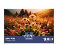Glowing Dandelion 1000 Pieces Jigsaws for Adults Fun, Challenging & Brainteasing Birthday Gifts for Women And Man Challenge High Difficulty 38x26cm/1000pcs