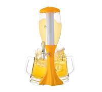 Glowing Drinks Tower - Drinks Blue Cooler with Spigot - Ice Core, Tabletop Bar Dispenser for Home Event Pub Night Party Station Restaurant Pitcher Stand Alcohol Harnesses Club Fun