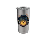 Glowing Fireflies in Jar Stainless Steel Insulated Tumbler