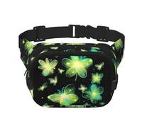 Glowing Fireflies Printed multifunctional waist bag, unisex trendy messenger bag, travel sports storage bag