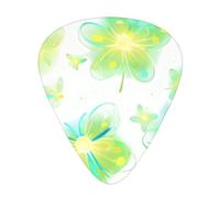 Glowing Fireflies Printed pick set - 12 pieces, thin, medium and thick guitar picks, suitable for guitar, bass, electric guitar and ukulele