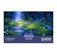 Glowing Fireflies Puzzles 1000 Piece Challenge Toy Adults And over 12 Years Old Creative Puzzles Family Fun Jigsaws Puzzles Relaxing Play Home Decoration Gift 52x38cm/1000pcs