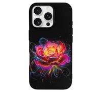 Glowing Flower Petals Cell Phone Basic Cases Compatible with iPhone 16/16 Plus/16 Pro/16 Pro Max/16 E