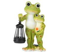 Glowing Garden Frog - Resin Solar Frog Waterproof with Handheld Lantern