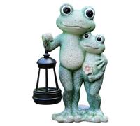 Glowing Garden Frog - Resin Solar Frog Waterproof with Handheld Lantern