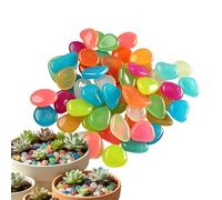 Glowing Garden Stone | 30/ Colorful Pebbles Decoration | Glowing Pebbles for Garden Outdoor,for Pathway Patio Driveway Walkway Fish Tank Plant Pots Outside Yard Backyard Decoration