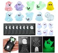 Glowing Ghosts For Halloween Resin Decorations,Glow At Night Ghost Micro Decor Landscape Ornament Garden
