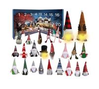 Glowing Gnome Advent Calendar 2024, 3 Glowing Gnomes and 21 Gnome Plush Toys, 24 Days Christmas Countdown Calendar, Gnome Calendar Calendar, For Kids & Adults