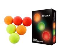 Glowing Golf Balls - 6 Pieces Luminous Double-Layer Sports Gear | High Visibility Light Up Night Golfing Balls, Activated Long Lasting Brightness, Durable Cover Range Balls