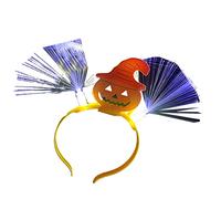 Glowing Halloween Headwear Pumpkin Bat Headbands Dress-up Headpiece Cosplay Party Decor Novelty Headdress