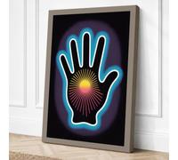 Glowing Hand in Light Canvas Wall Art Print 30x20 Inch | Ready to Hang, Gallery Wrapped, Fade-Resistant Inks, Securely Packaged, UK Made