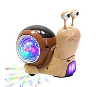 Glowing Harmony Snail Toy - Battery Powered Musical Creeping , Luminous Moving Animal Playset, Responsive Sensory Discovery Object | Educational Sound Action Figure for Playroo
