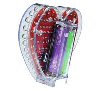 Glowing Heart Shape Electronics Soldering Kits with 32 RGBs LEDs Decorative Light for Home Decoration and Gift Giving STEM Educational Heart Shaped LED Kit